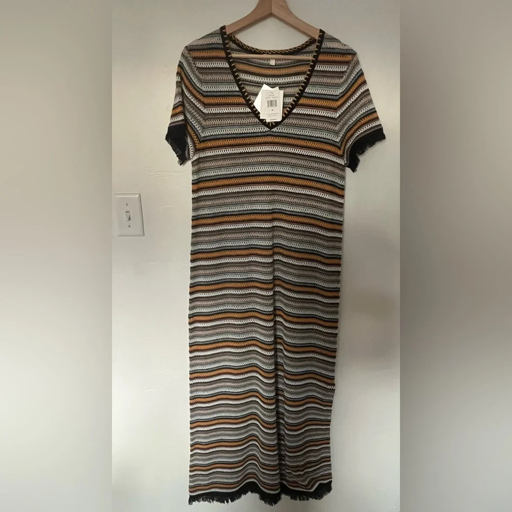 Lisa Todd “Bonfire” open knit boho maxi dress - Picture 1 of 6